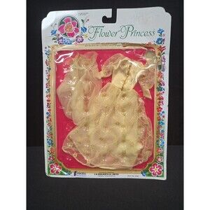 Flower Princess Fashion Wedding Dress Clothes Vintage Creata 11 1/2" Doll 1982